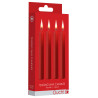 Ouch! Lot de 4 Mini bougies SM Wax Rouge